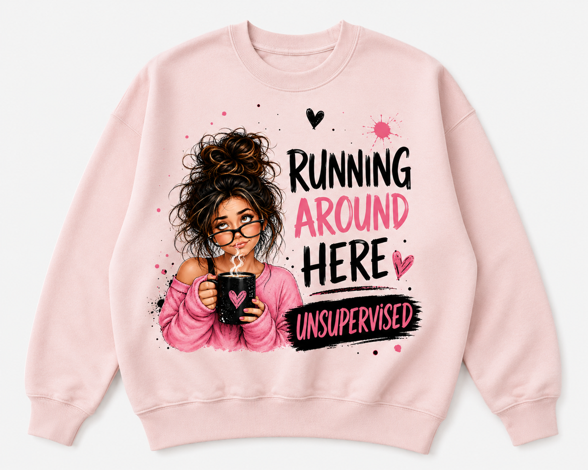 Running Around Here Unsupervised Crewneck
