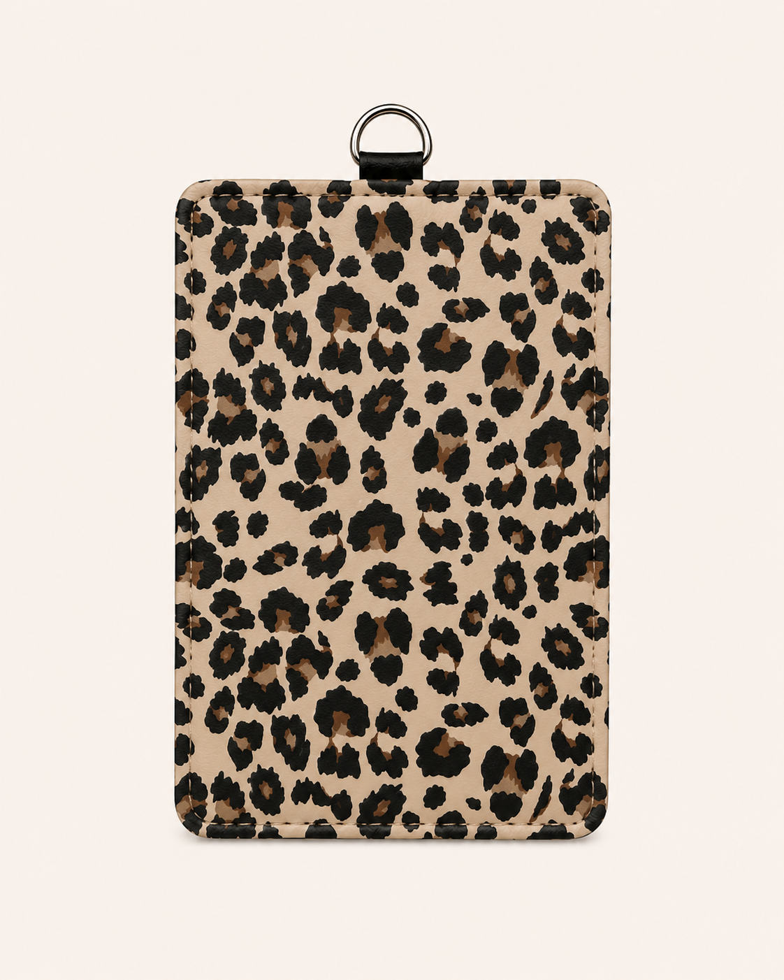 Cheetah Print ID Badge Holder