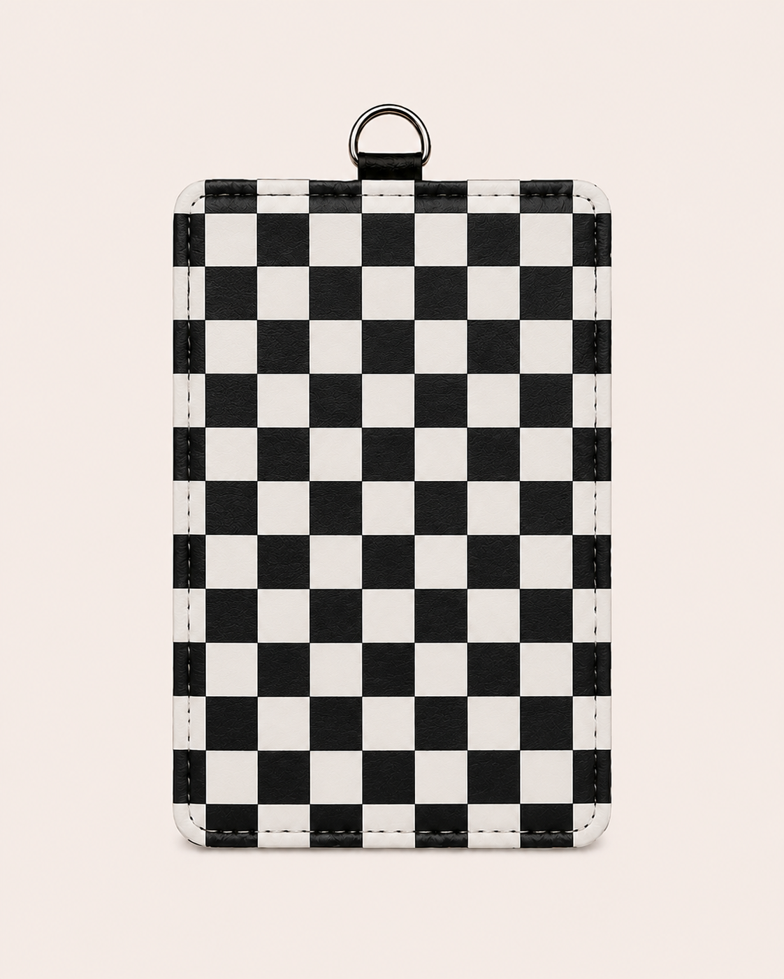 Checkers Print ID Badge Holder