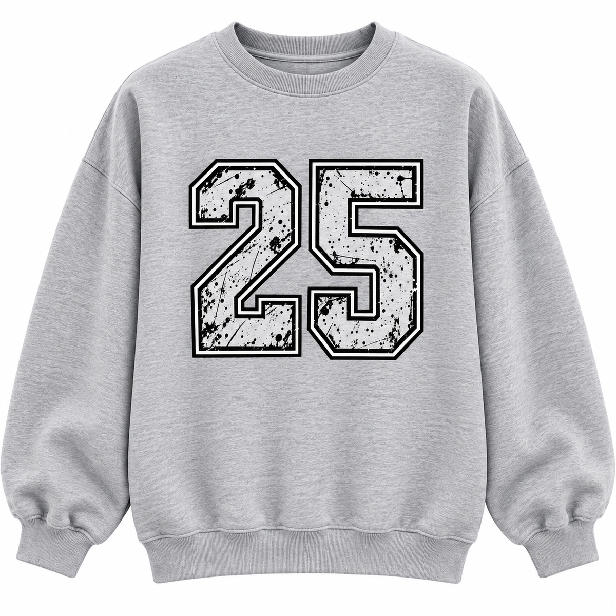 Varsity Custom Number Oversized Crewneck