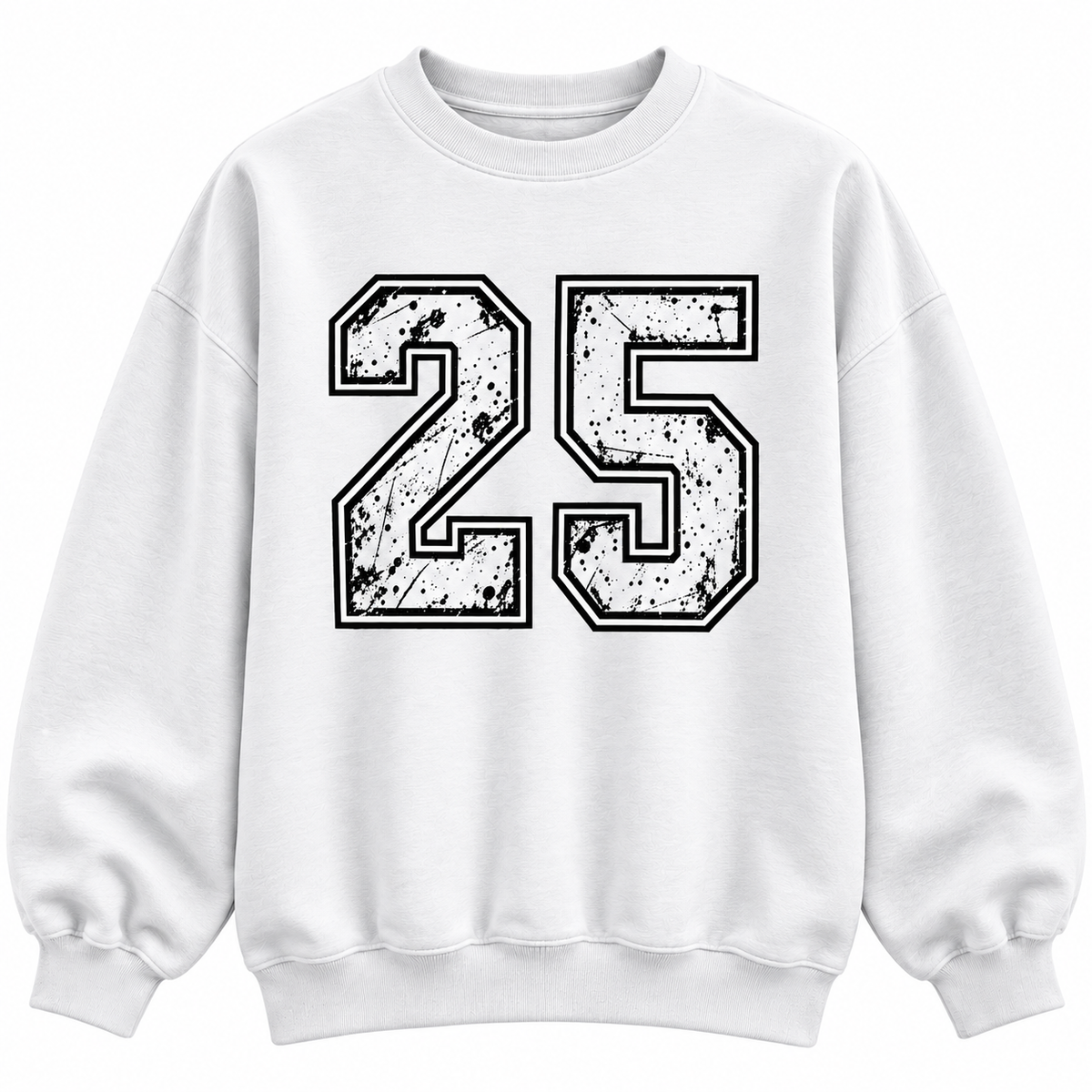 Varsity Custom Number Oversized Crewneck