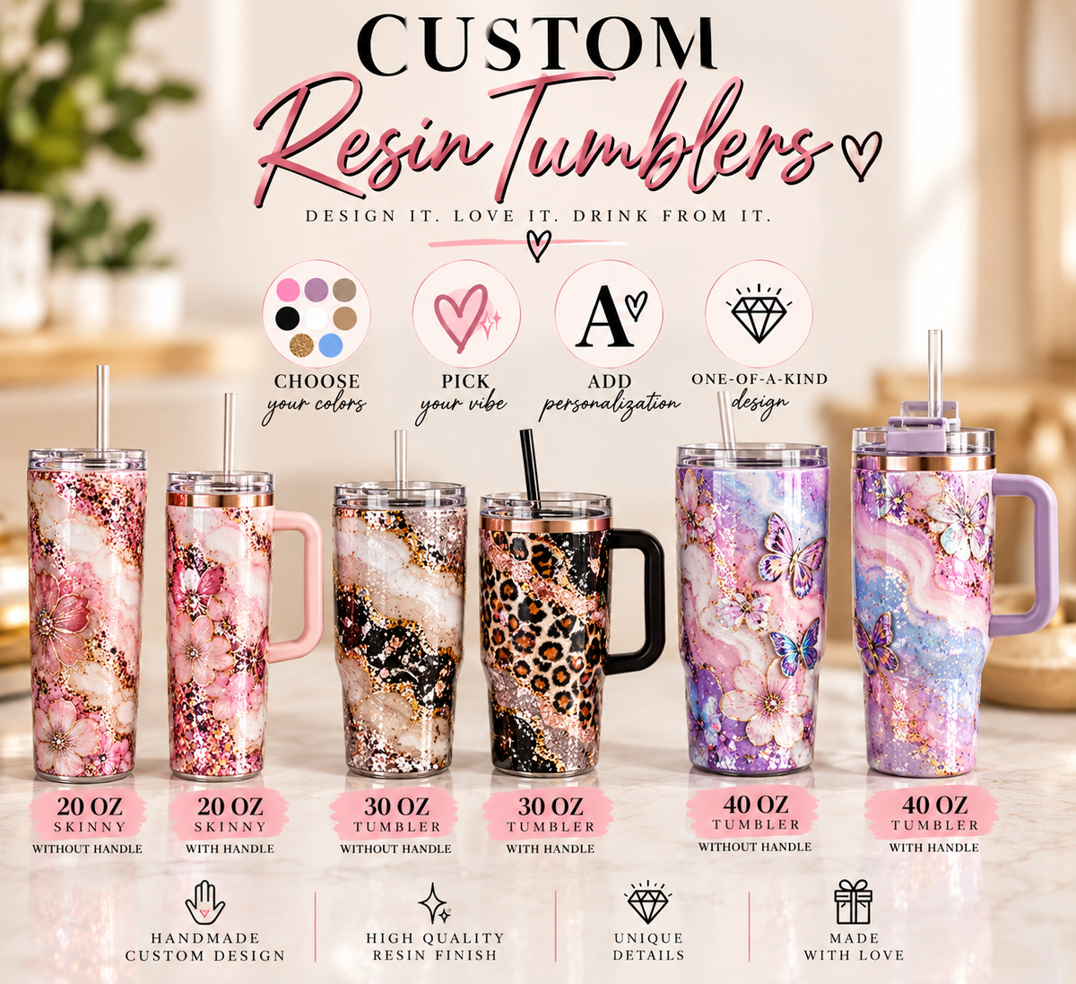 Custom Resin Tumbler