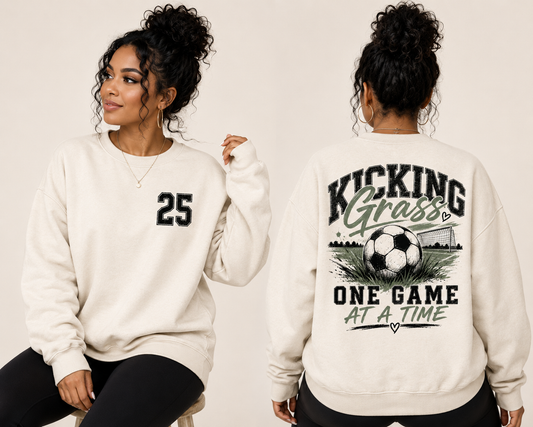 Kicking Grass Crewneck - Custom